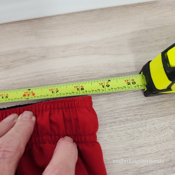 Vintage HAWAIIAN AUTHENTICS LINED Red Swim Board Shorts / Youth Size XL‎  34/36 - Picture 4 of 10